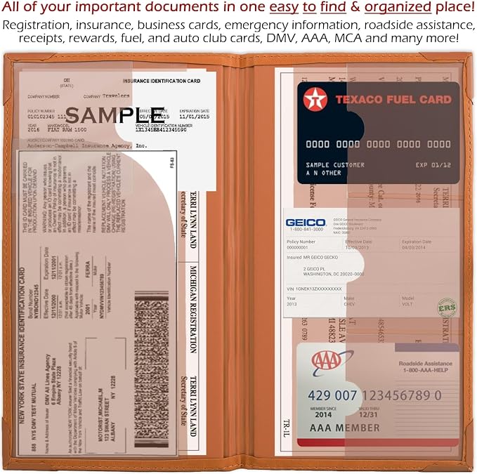 Auto Insurance and Registration Card Holder - Image 4