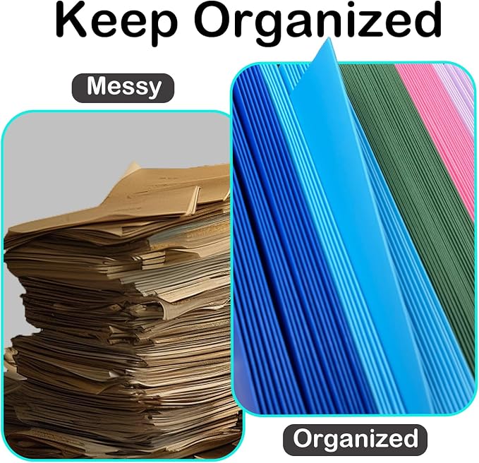BIBRADAA® 50 Packs Blue Paper Folders - Image 2