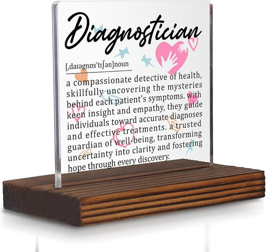 Diagnostician Gifts, Appreciation Desk Decor by Pariveca