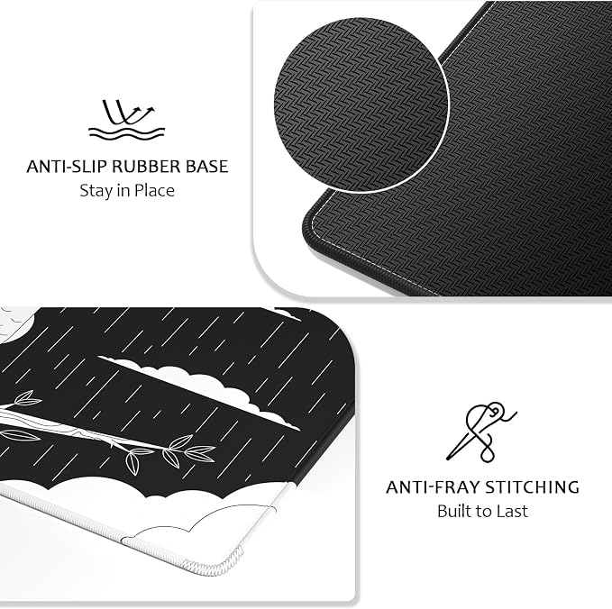 Auhoahsil Ultra Large Gaming Mousepad, XXL Extended Full Size Desktop Matt - Image 6