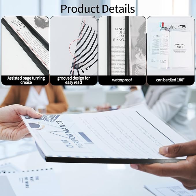 10 Sliding Bar Report Covers A4 Letter Holds 70 Sheets Black | Sliding Bar - Image 3