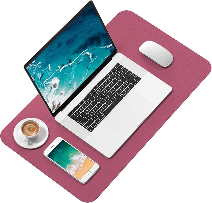 Hsurbtra Desk Pad, 23.6" x 13.8" PU Leather Desk Mat, M Extended Mouse Pad - Image 2
