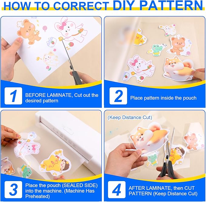 400 Pack Laminating Sheets, 3 Mil, 9 x 11.5 Inches Thermal Laminating Pouches Lamination Sheet Paper for Laminator, Clear, Letter Size, Office and School Supplies-DeskLoop Office