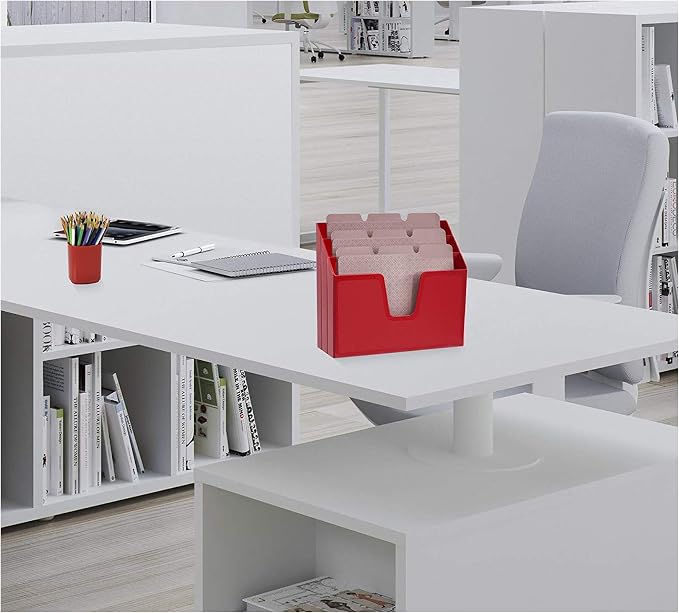 Acrimet Horizontal Triple File Folder Holder Organizer, Open Top Desktop - Image 6
