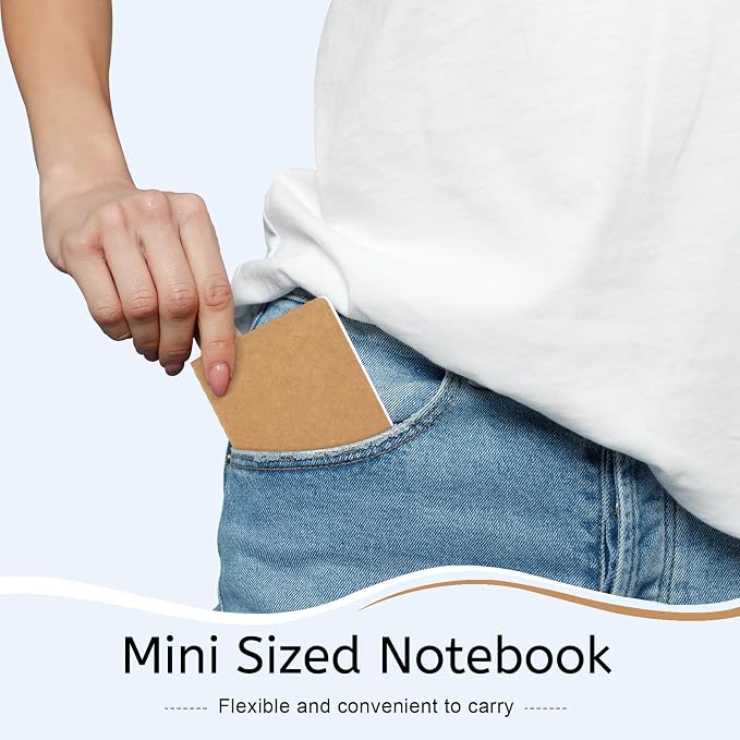 Oucaru 80 Pack Small Pocket Notebook, Mini Blank Notebook 3.5 x 5.5 Inches - Image 4