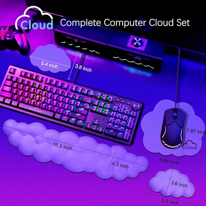 Cloud Wrist Rest Keyboard Palm Rest - Image 4