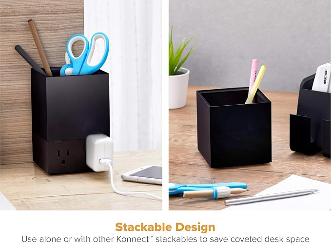 Bostitch Office Konnect Pencil Cup Desk Organizer, Pen Cup - Image 3