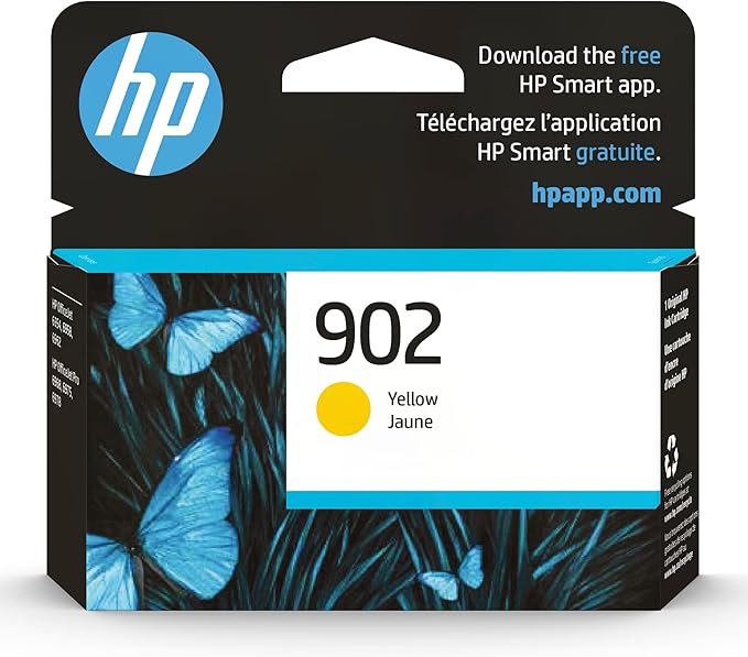 HP 902 Yellow Ink Cartridge | Works with HP OfficeJet 6950, 6960 Series, HP OfficeJet Pro 6960, 6970 Series | Eligible for Instant Ink | T6L94AN-DeskLoop Office