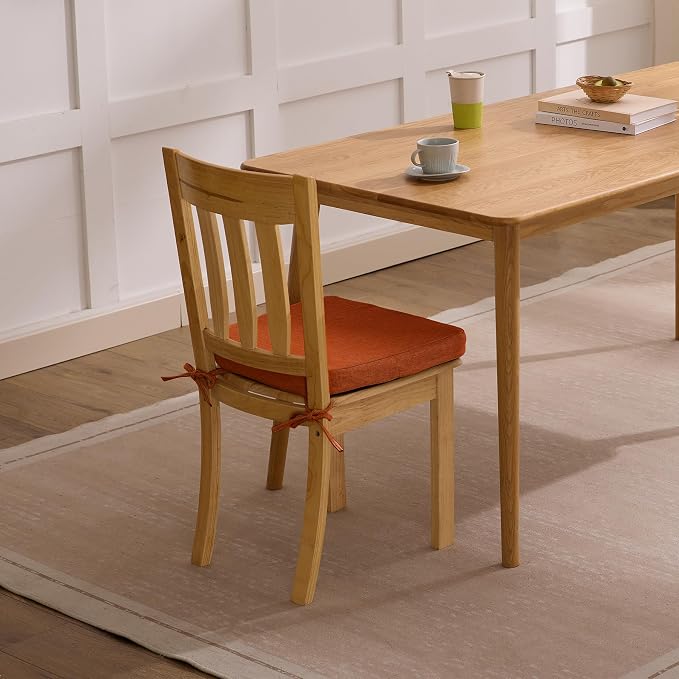 Ruqmuis Chair Cushions for Dining Chairs, D-Shaped Chair Pads - Image 9