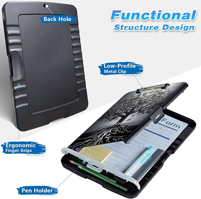 Clipboard with Storage, High Capacity Tree of Creation Storage Clipboard 9.5x14 - Image 2