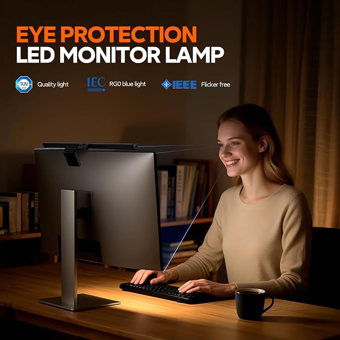 LYMAX Monitor Light Bar, Eye-Care USB Computer Lamp Dimmable Screen Light Bar - Image 8