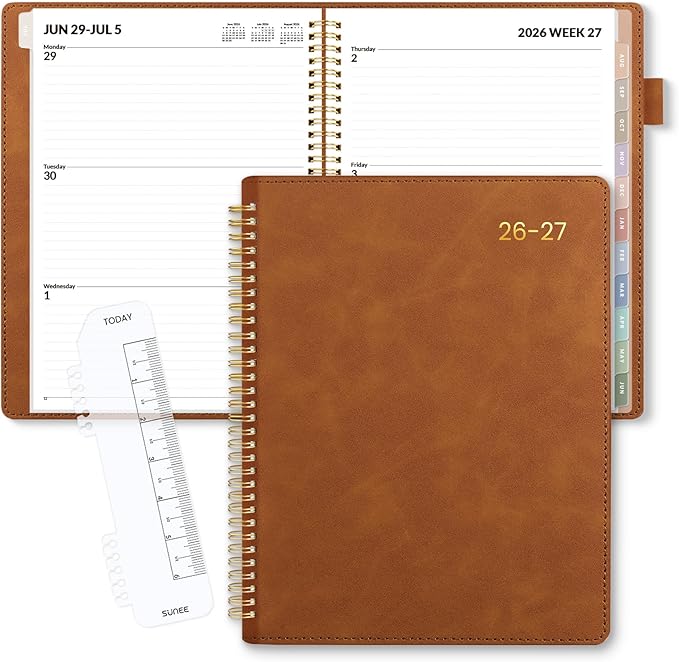 SUNEE 2026-2027 Weekly & Monthly Planner 9"x11.2" by SUNEE