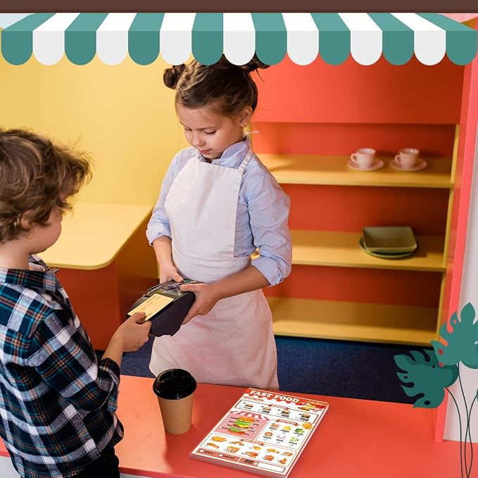 Eaasty Kids Pretend Play Notepads 4 x 6 Inch Pads - Image 4