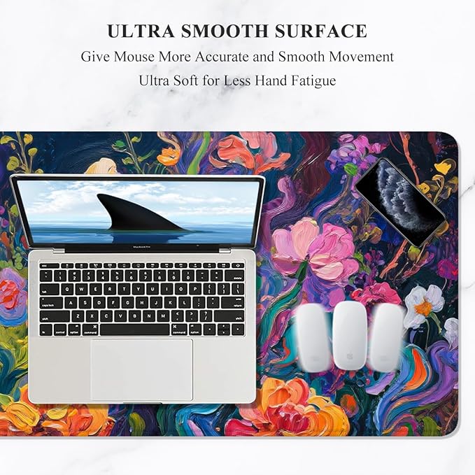 Auhoahsil Desk Mat, Ultra Large Mouse Pad, XXL Gaming Mousepad, Pretty Desk Pad - Image 3
