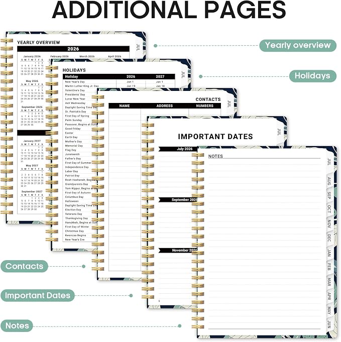 Planner 2026-2027, Academic Monthly and Weekly Calendar Planner - Image 5