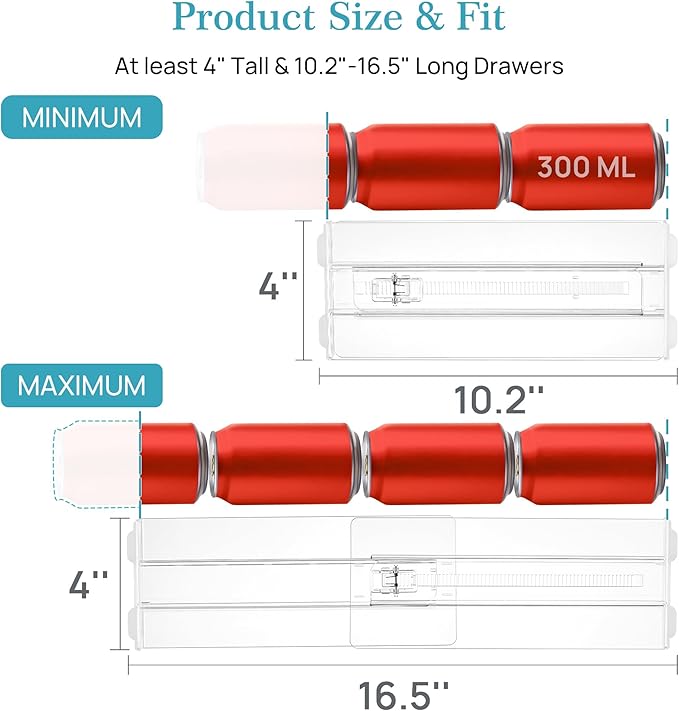 Vtopmart 4 Pack Drawer Dividers - Image 6
