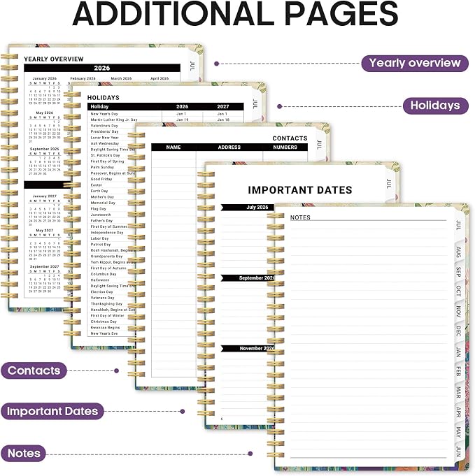 Planner 2026-2027, Academic Monthly and Weekly Calendar Planner - Image 5