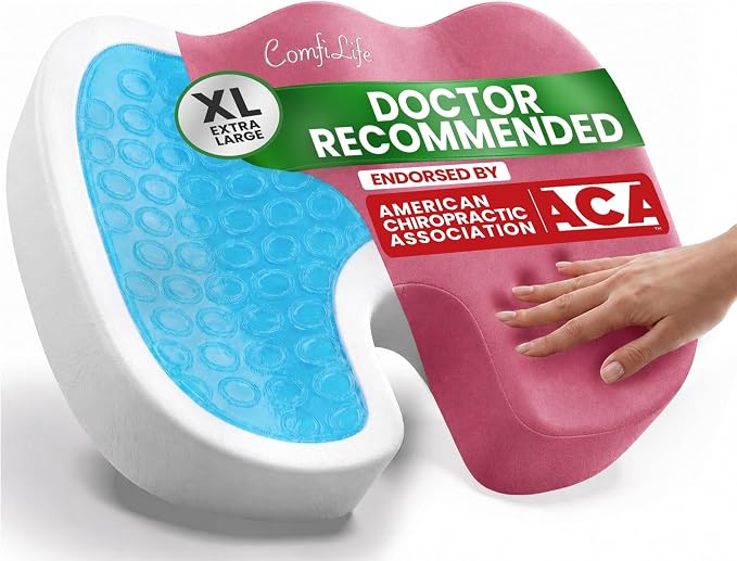 ComfiLife Extra Large Gel & Memory Foam Seat Cushion by ComfiLife