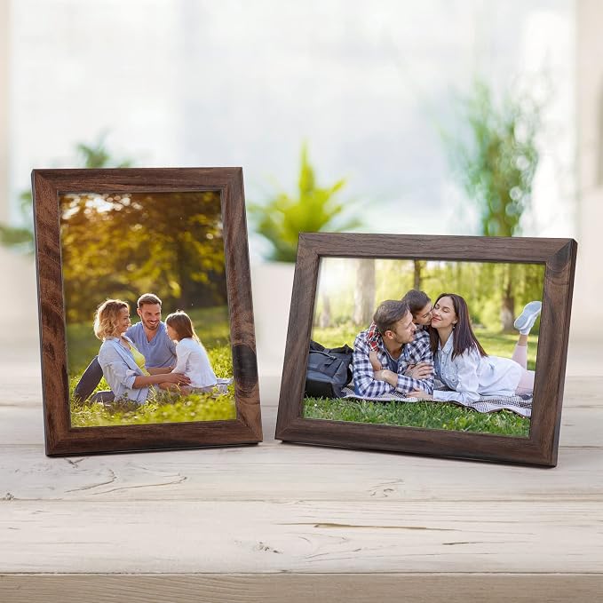 Giftgarden 5x7 Picture Frame Brown Set of 12 - Image 3