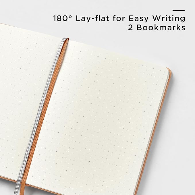 &And Per Se Dotted Journal Notebook, A5 Hardcover Leather Dotted Journal - Image 3