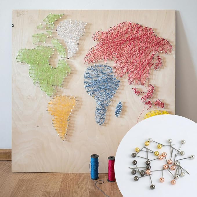 200 Pieces Map Push Pins, Small Round Head Marking Pins, Round Head Push Pin - Image 5
