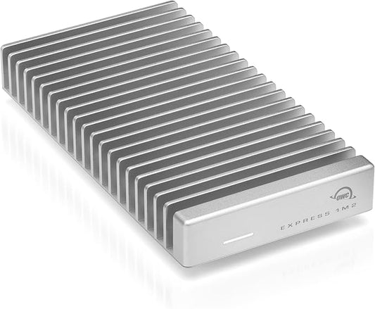 OWC 4TB Express 1M2 40Gb/s Portable NVMe SSD USB4 (Thunderbolt Compatible/USB-C) Ultra Fast External SSD Drive with Aluminum Heat Sink Enclosure-DeskLoop Office