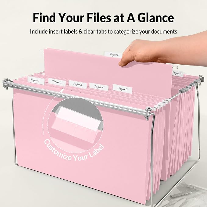 SUNEE Hanging File Folders Legal Size, Stay Organized - Image 3