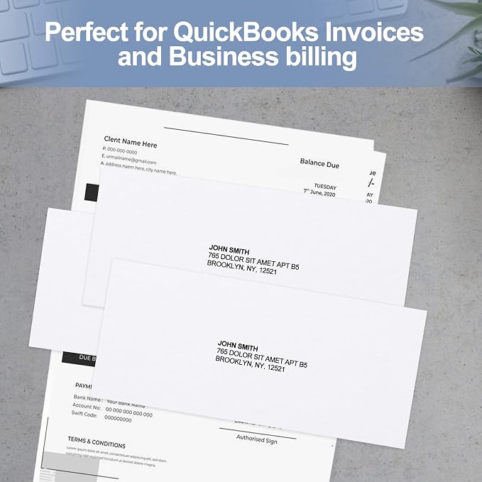 #10 Security Self-Seal Envelopes, PANDRI Windowless Business Mailing Envelopes - Image 7