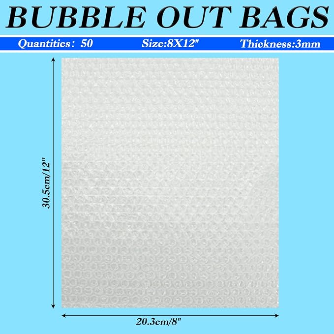 50 Pcs Bubble Pouch Wraps, and Moving - Image 2