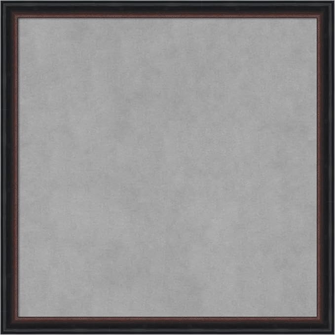 Amanti Art Black Framed Magnetic Board 22x22 Medium Vision Board by AmantiArt