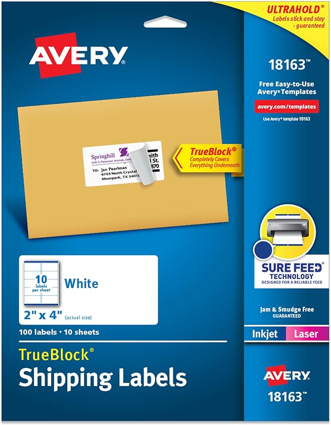 Avery Printable Shipping Labels by Avery