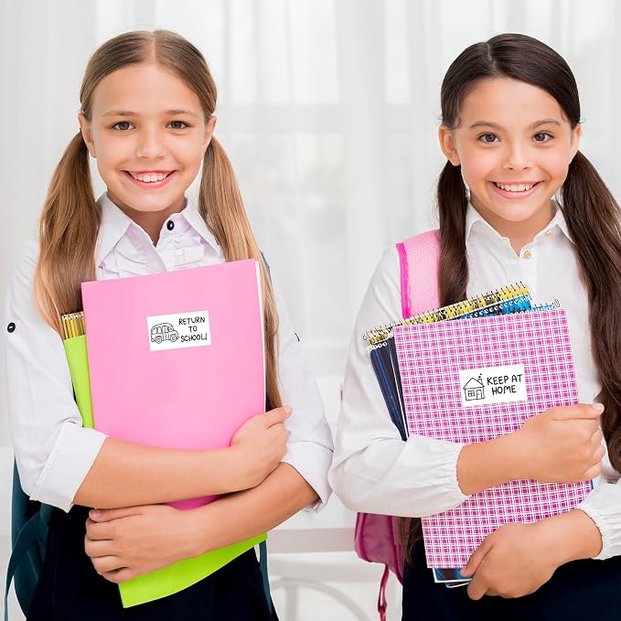 JarThenaAMCS 3 Rolls 900 Pcs Student Homework Folder Labels Return to School - Image 6