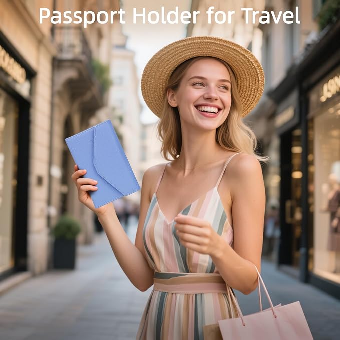 ZOPPEN Mulit-purpose Rfid Blocking Passport Holder Travel Wallet Passport and - Image 6