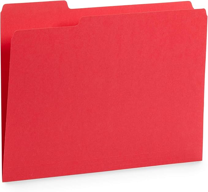 Blue Summit Supplies 100 Warm Tones File Folders, 1/3 Cut Tab, Letter Size - Image 5