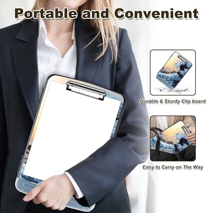 Clipboard with Storage, Nursing Clip Board 8.5 x 11 Storage Organization Box - Image 3