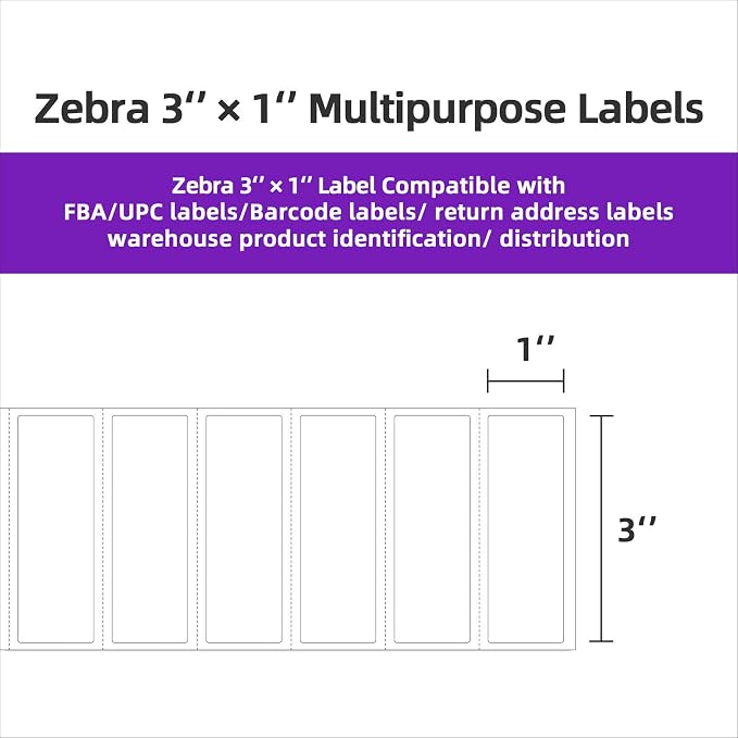 AveneMark 12 Rolls 3" x 1" Direct Thermal Labels - Image 3