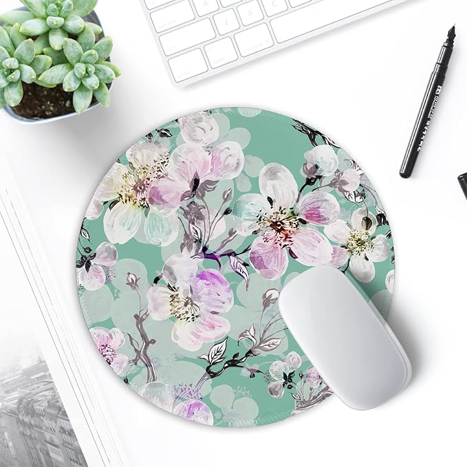 ITNRSIIET Round Mouse Pad with Stitched Edge Premium-Textured Waterproof - Image 7