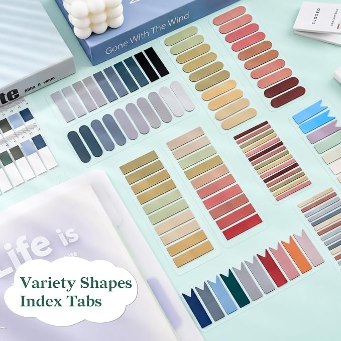 Temiary 2600 Pcs Transparent Sticky Index Tabs - Image 3