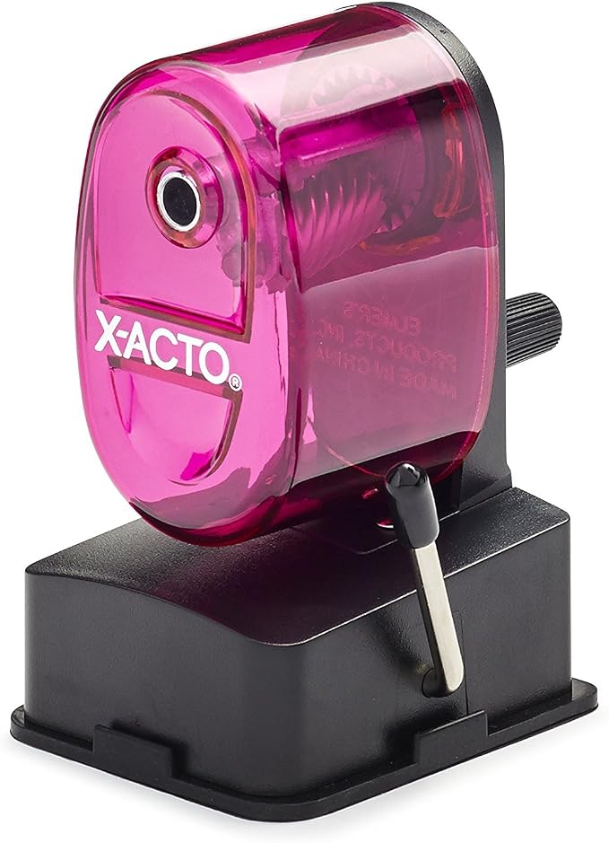 X-Acto 2012687-PNK Bulldog Vacuum Wall Mount Manual Pencil Sharpener, by Unknown