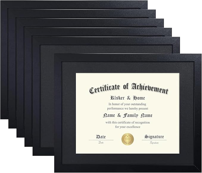 ELSKER&HOME 8.5x11 Diploma Frame Black by ELSKERHOME