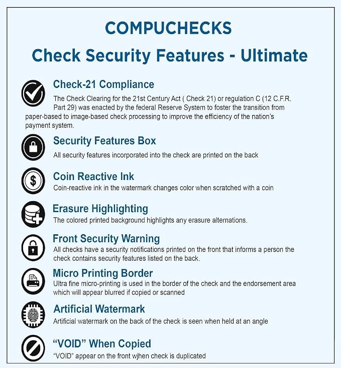 Compuchecks Top Blank Check Paper - Image 5
