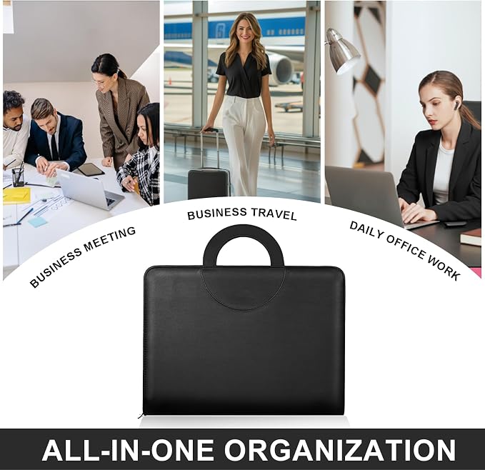 Leathario Portfolio Binder, Includes 5 Folder Index Dividers, 13 Inch Tablets - Image 8