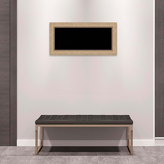 Amanti Art Black Cork Board for Wall, 17x35 Vision Board with Gold Frame, Medium Corkboard Office Decor for Home Organization, Casual Corkboard Pinboard to Display Items for Home Organization in-DeskLoop Office