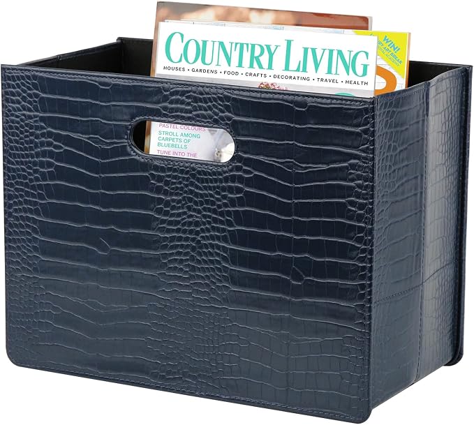 HofferRuffer Magazine Basket Holder, Foldable Magazine Rack, Document File by HofferRuffer