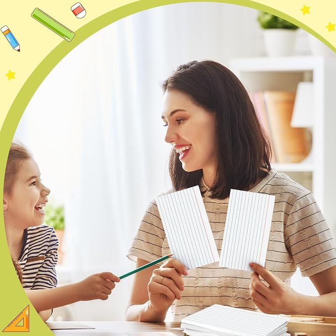 White Index Cards 4x6 Inch Flash Cards Heavyweight Lined Flashcards Note Cards - Image 4