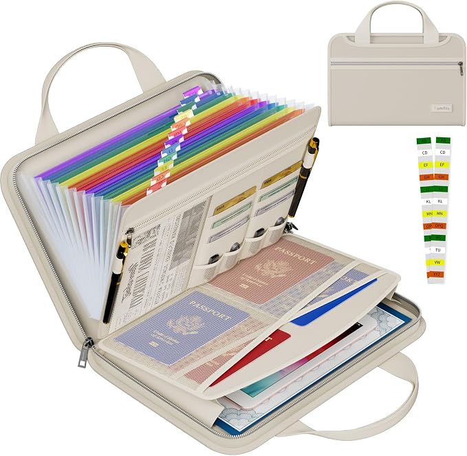 Tamfile Fireproof Accordion File Organizer by Tamfile