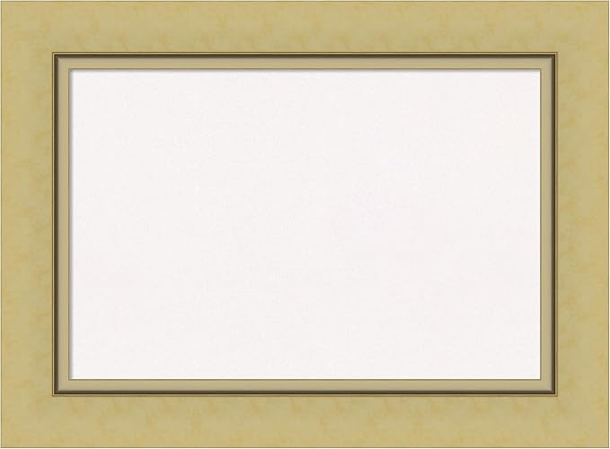 Amanti Art White Cork Board for Wall, 22x30 Vision Board with Gold Frame, Medium Corkboard Office Decor for Home Organization, Casual Corkboard Pinboard to Display Items for Home Organization in-DeskLoop Office