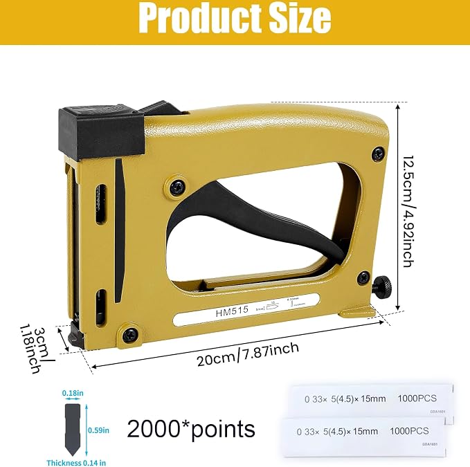 Picture Frame Stapler with 2000 Refill Points, Point Drivers - Image 3