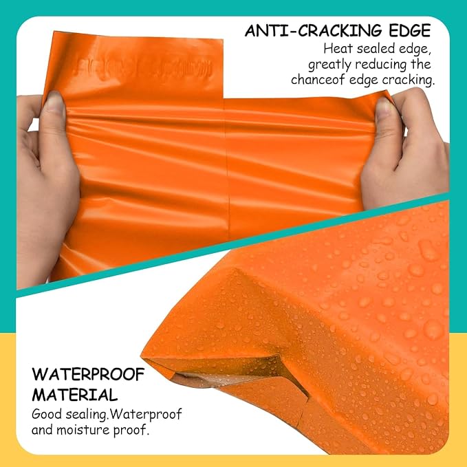 Poly Mailers 10x13 inch 200 Pcs, Waterproof and Tear-resistant Shipping Bags - Image 4