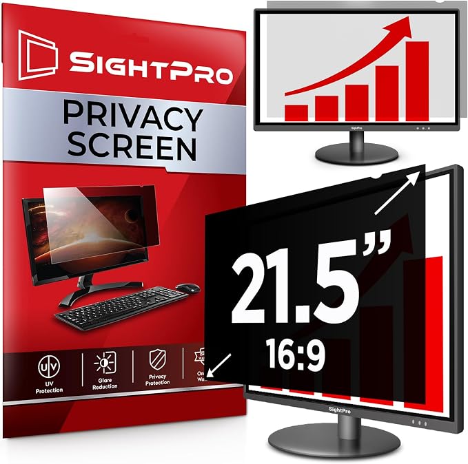 SightPro 21.5 Inch 16:9 Computer Privacy Screen Filter by SightPro